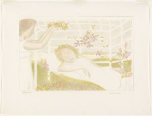Allegory, tallerken en fra Love av Maurice Denis