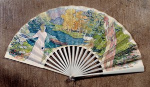 Forlovelsesvifte, dekorert av Maurice Denis (1870-1943) 1891 av Maurice Denis