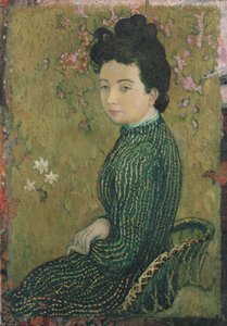 Eva Meurier i en grønn kjole, 1891 av Maurice Denis