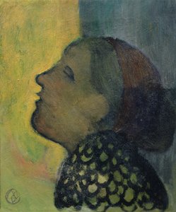 Hodet hevet i profil, ca. 1890 av Maurice Denis