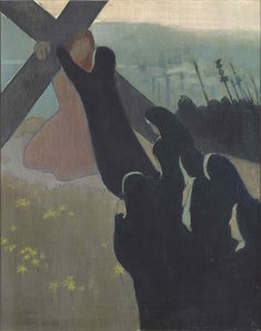 Golgata eller oppstigning til Golgata, 1889. av Maurice Denis