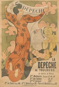 Plakat for avisen La Dépêche de Toulouse, 1892.