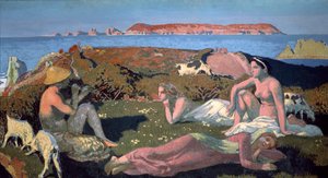 Den grønne stranden, Perros Guirec, 1909.