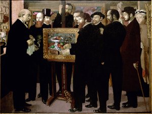 Hyllest til Cezanne - Olje på lerret av Maurice Denis