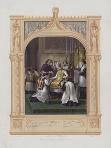 Adgang til hellige ordener (akvatint) av Maurice Leloir