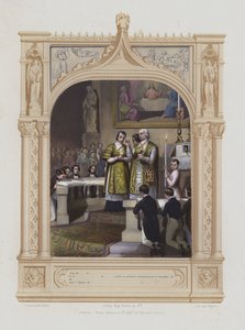 Første nattverd (akvatint) av Maurice Leloir
