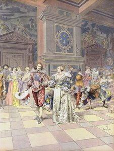 George Villiers, 1. hertug av Buckingham ved hoffet i Frankrike av Maurice Leloir