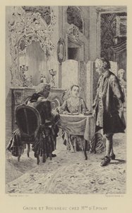 Grimm og Rousseau hjemme hos Madame d
