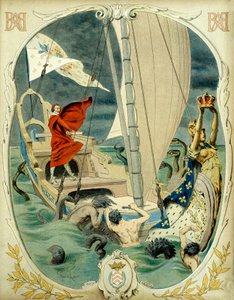Frankrikes historie: Allegorisk representasjon av kardinal Richelieu (Armand Jean du Plessis av Maurice Leloir