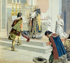 Frankrikes historie: Francois Leclerc du Tremblay sa at far Joseph (1577-1638) eminence grise (fortrolig og samarbeidspartner) av kardinal Richelieu (Armand Jean du Plessis) av Maurice Leloir