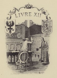 Illustrasjon for bok XII av The Confessions of Jean-Jacques Rousseau (gravering) av Maurice Leloir