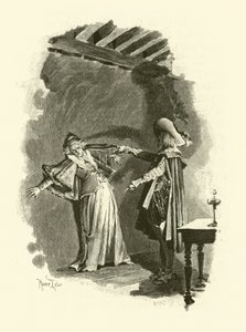 Illustrasjon for The Three Musketeers (gravering) av Maurice Leloir