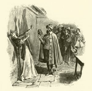 Illustrasjon for The Three Musketeers (gravering) av Maurice Leloir