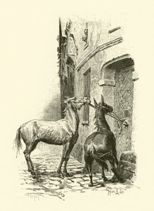 Illustrasjon for The Three Musketeers (gravering) av Maurice Leloir