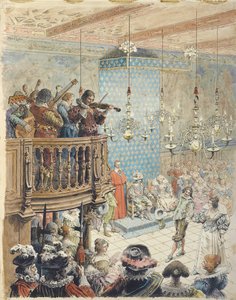 Richelieu på et ball, ca. 1900. av Maurice Leloir