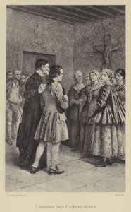 Katekumens hospits (gravyr) av Maurice Leloir