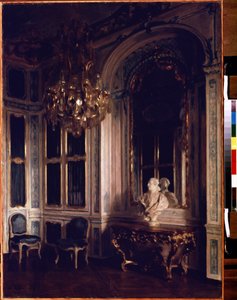 Dauphin-biblioteket i Versailles. Maleri av Maurice Lobre (1862-1951) av Maurice Lobre