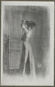 Fasjonabel kvinne, ca. 1900.