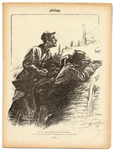 Bajonetten, satirisk i svart-hvitt av Maurice Neumont