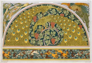 Design for border og hjørne, pub. 1897. av Maurice Pillard Verneuil