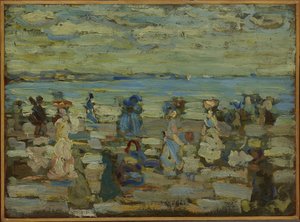 Strandscene av Maurice Brazil Prendergast