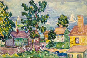 Kystlandsby i New England av Maurice Prendergast