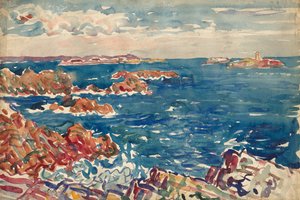 Den steinete kysten av Maurice Prendergast