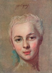 Mademoiselle Puvigny, c1749 av Maurice Quentin de La Tour