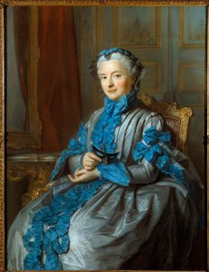 Portrett av Lady of Rieux Maleri av Maurice Quentin Delatour dit Quentin De La Tour eller Quentin De Latour (1704-1788) 1742 Paris, Musee Cognacq Jay av Maurice Quentin de La Tour