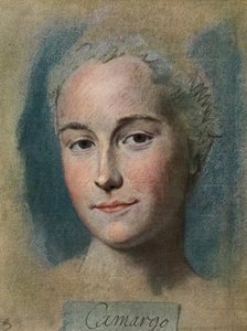 Marie Anne de Cupis de Camargo, fra La Tour, pub.1920 av Maurice Quentin de la (after) Tour