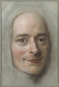 Portrett av Francois Marie Arouet de Voltaire (1694-1778), av La Tour, Maurice Quentin de (1704-1788). Pastell på papir. Mål: 26,5x18 cm. Nationalmuseum Stockholm av Maurice Quentin de La Tour
