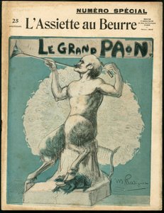 Omslag til “L'Assiette au Beurre”, nummer 465, Satirical in Colors av Maurice Radiguet