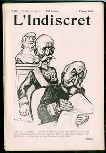 Cover av ""L'Indiscret"", Satirical in B & W av Maurice Radiguet