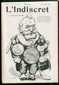 Cover av ""L'Indiscret"", Satirical in B & W av Maurice Radiguet