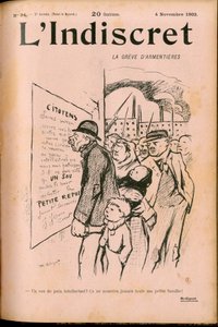 Cover av ""L'Indiscret"", Satirical in B & W av Maurice Radiguet