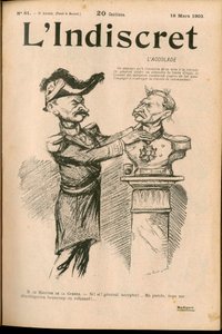 Cover av ""L'Indiscret"", Satirical in B & W av Maurice Radiguet