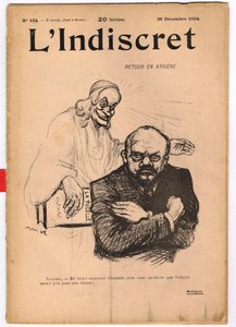 Cover av ""L'Indiscret"", Satirical in B & W av Maurice Radiguet