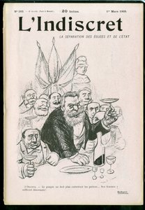 Cover av ""L'Indiscret"", Satirical in B & W av Maurice Radiguet