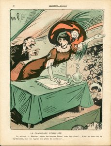 The Butter Plate, nummer 473, satirisk i farge av Maurice Radiguet