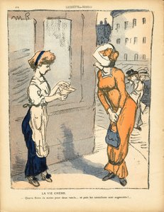 The Butter Plate, nummer 494, satirisk i farge av Maurice Radiguet