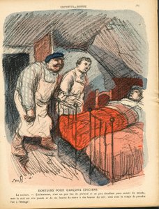 The Butter Plate, nummer 516, satirisk i farge av Maurice Radiguet