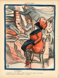 The Butter Plate, nummer 516, satirisk i farge av Maurice Radiguet
