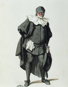 Dottor Balanzone i 1653, av Maurice Sand (1823-1889) av Maurice Sand