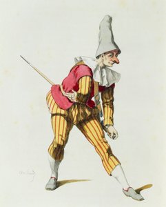 Giangurgolo i 1625, av Maurice Sand (1823-1889) av Maurice Sand