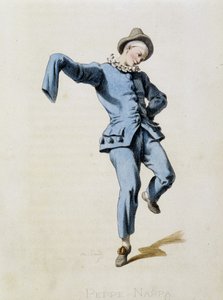 Peppe Nappa (Pierrot eller Peppe-Nappa) henter fra «Masques et bouffons» (italiensk komedie), tekst og tegninger av Maurice Sand, trykk av A. Manceau, forord av Georges Sand, Paris, Michel Lévy Frères av Maurice Sand
