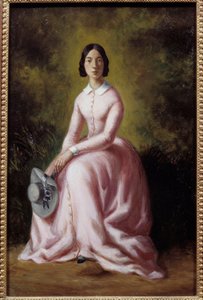 Portrett av sangeren Pauline Viardot (1821-1910) Maleri av Maurice Sand (1823-1889) 1800-tallets Paris, musee de la Vie Romantique - Portrett av sangeren Pauline Viardot (1821-1910). Maleri av Maurice Sand (1823-1889) av Maurice Sand