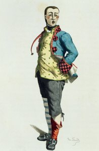 Stenterello i 1858, av Maurice Sand (1823-1889) av Maurice Sand