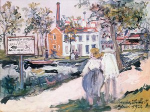 Fabrikken i Villetaneuse av Maurice Utrillo