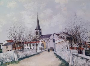 LANDSBYEN PARIS av Maurice Utrillo