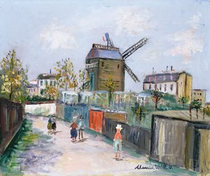 Moulin de la Galette, ca. 1930 (olje på lerret)